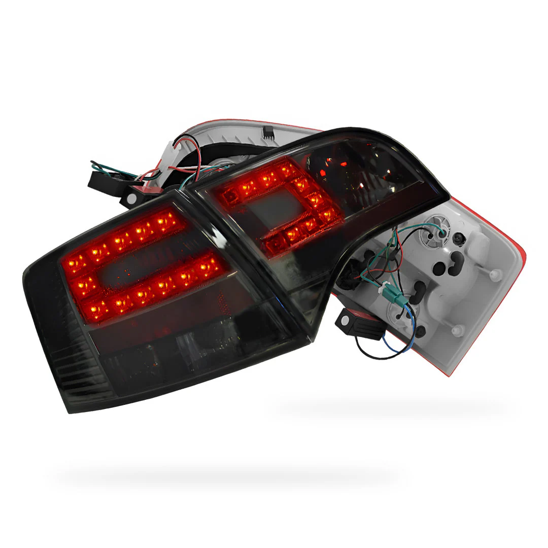 Audi S4 B7 (2005 - 2008) Clear Red LED Tail Lights LH + RH - Image 7