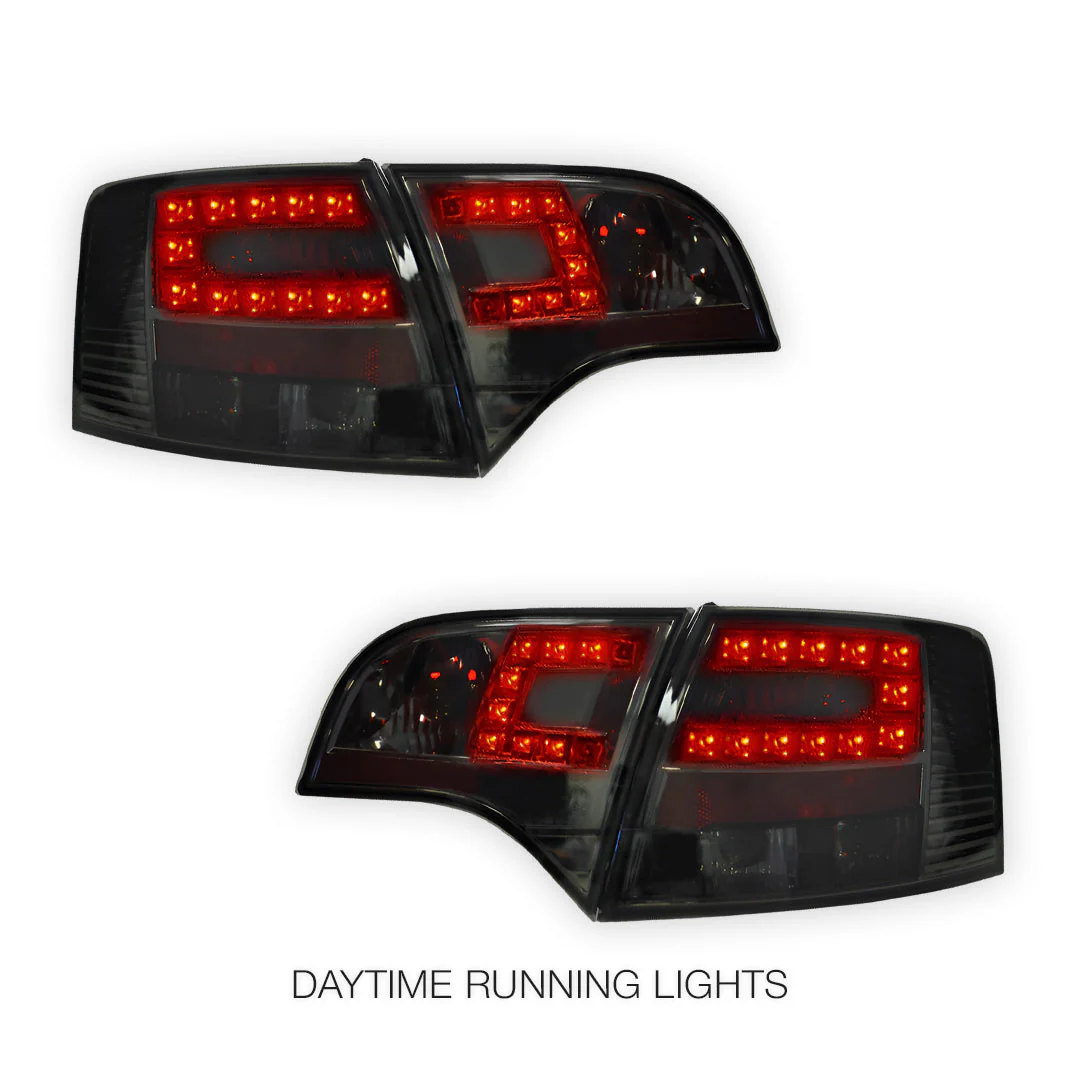Audi S4 B7 (2005 - 2008) Clear Red LED Tail Lights LH + RH - Image 8
