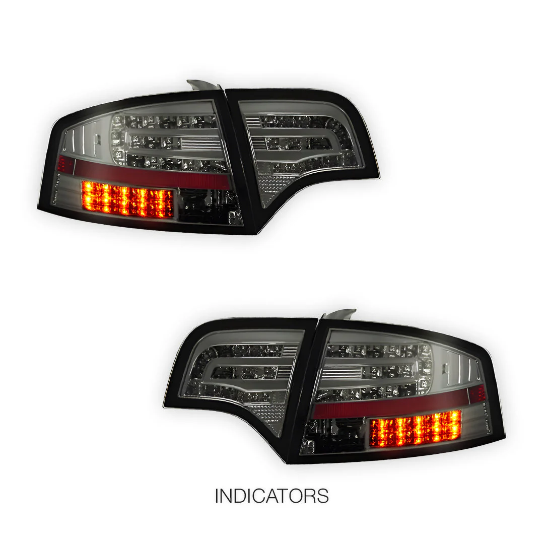 Audi S4 B7 (2005 - 2008) Smoke Black LED Tail Lights LH + RH - Image 4