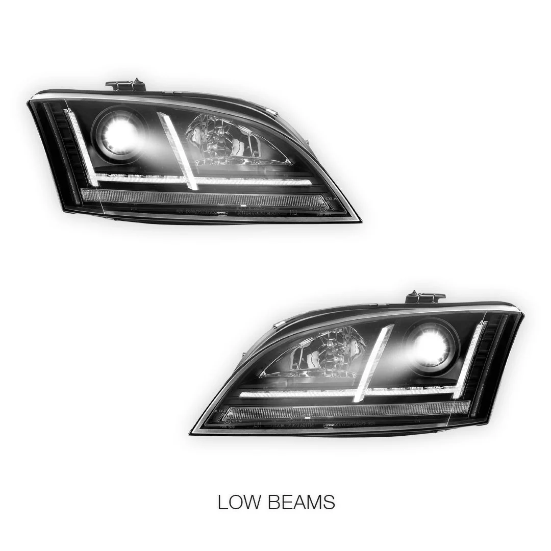 AUDI TT 8J (2006 - 2014) Halogen Model 3D DRL LED Projector Headlights with Sequential Indicator LH + RH - Image 4