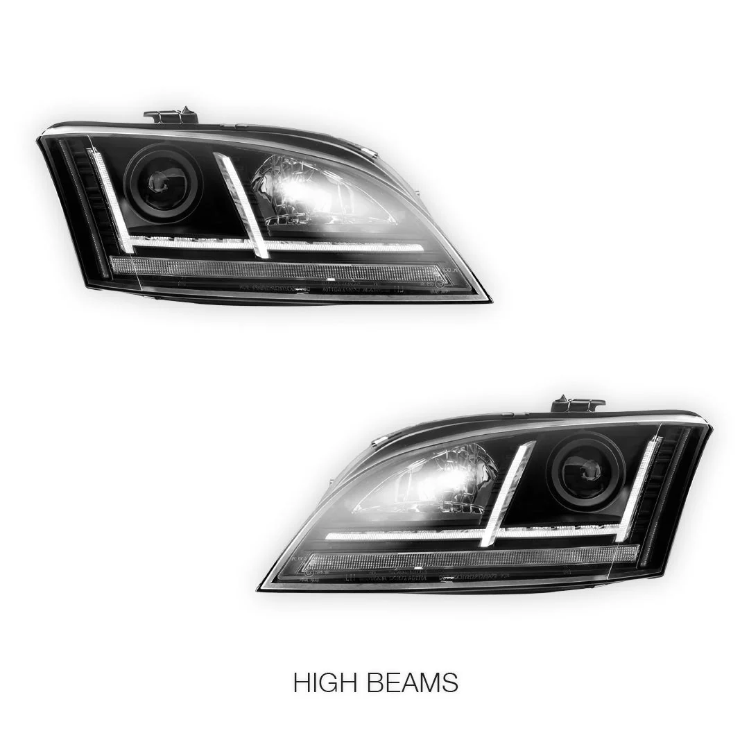AUDI TT 8J (2006 - 2014) Halogen Model 3D DRL LED Projector Headlights with Sequential Indicator LH + RH - Image 5
