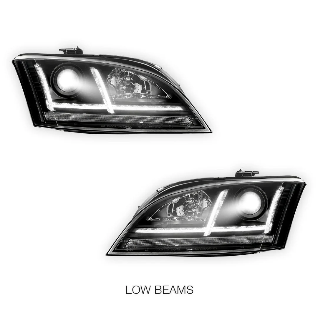 Audi TT 8J (2006 - 2014) Xenon Model Black 3D DRL LED Projector Headlights LH + RH - Image 4