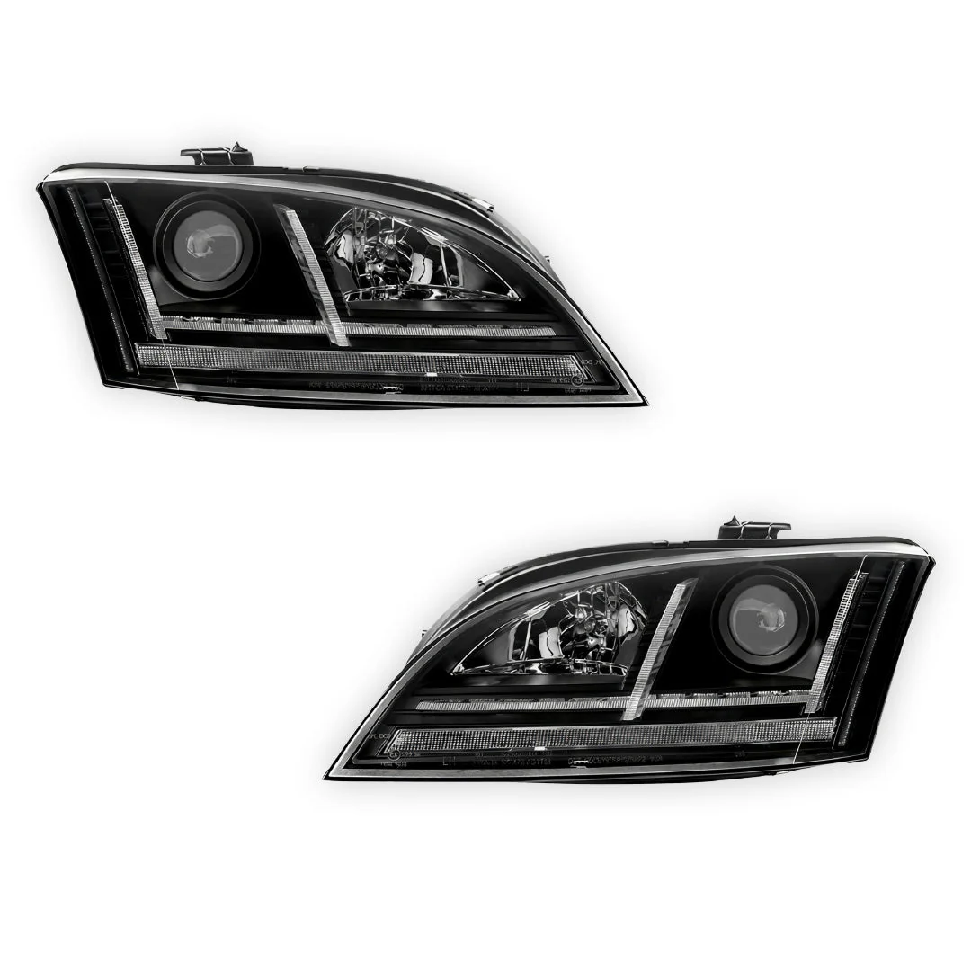 Audi TT 8J (2006 - 2014) Xenon Model Black 3D DRL LED Projector Headlights LH + RH - Image 6