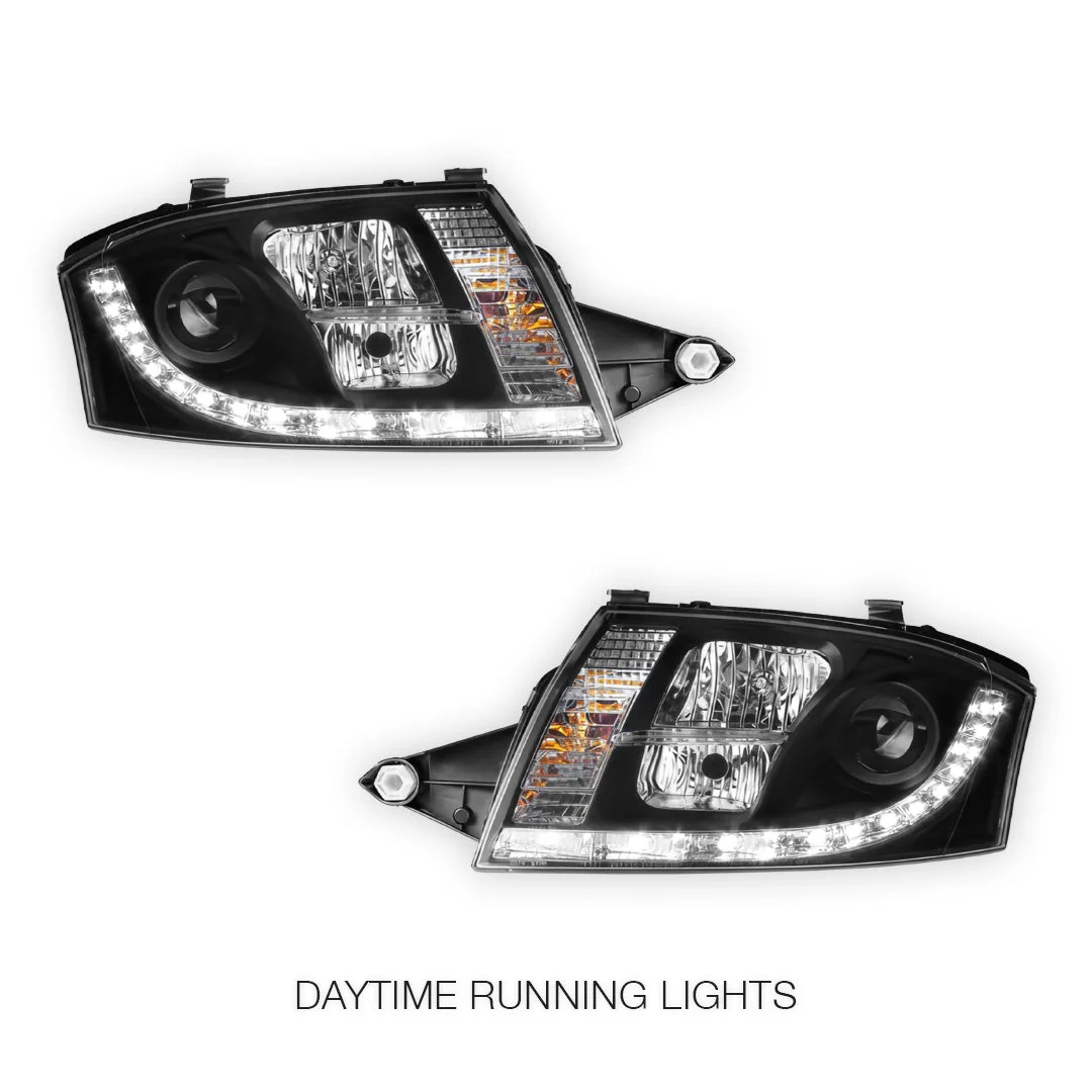 Audi TT 8N (1999 - 2005) LED DRL Projector Headlights LH + RH - Image 2