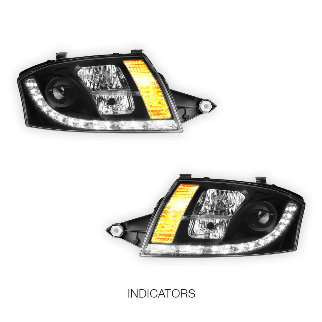 Audi TT 8N (1999 - 2005) LED DRL Projector Headlights LH + RH - Image 3