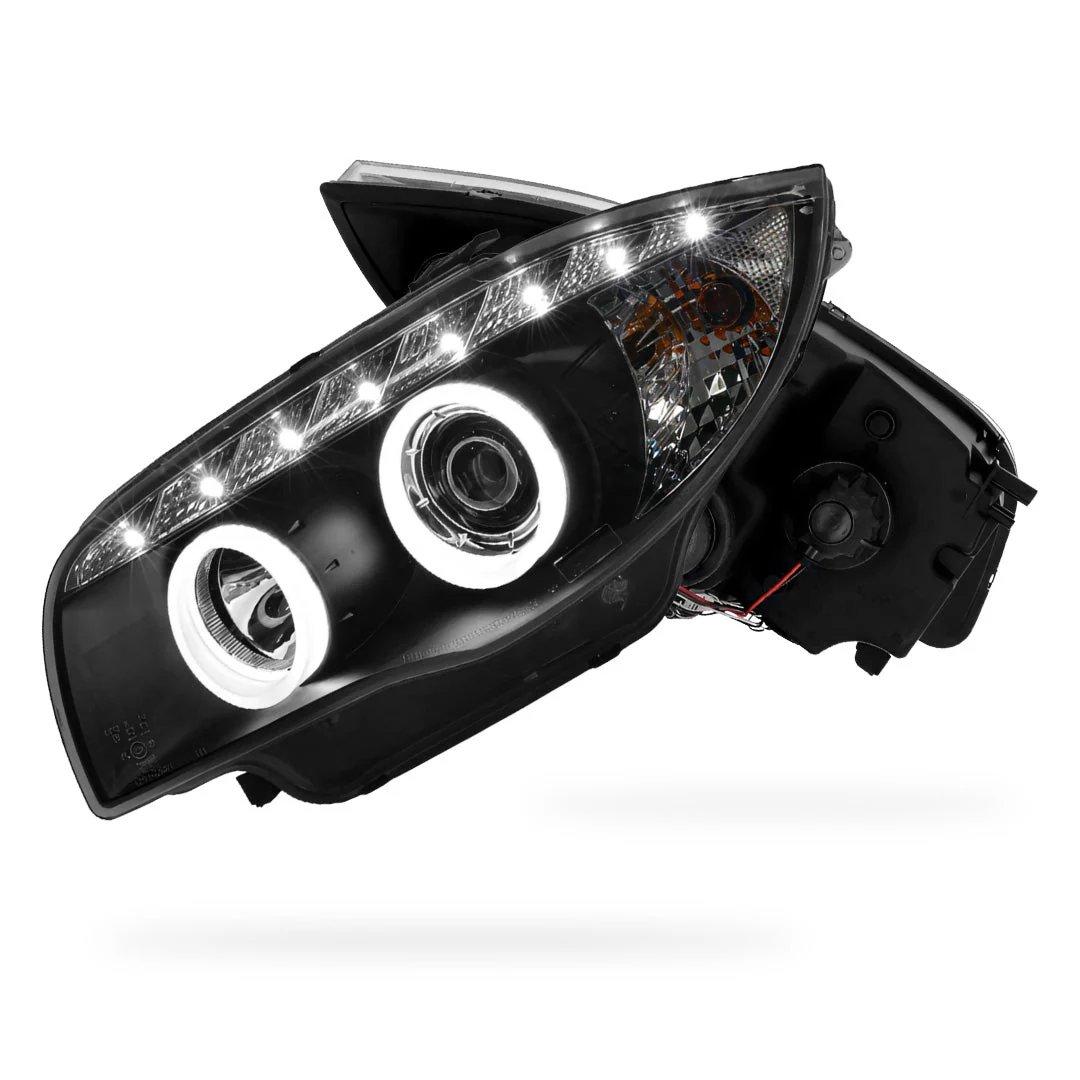 BMW 1 Series E81 / E82 / E87 / E88 (2004 - 2013) Halogen Model DRL Projector Headlights LH + RH - Image 7