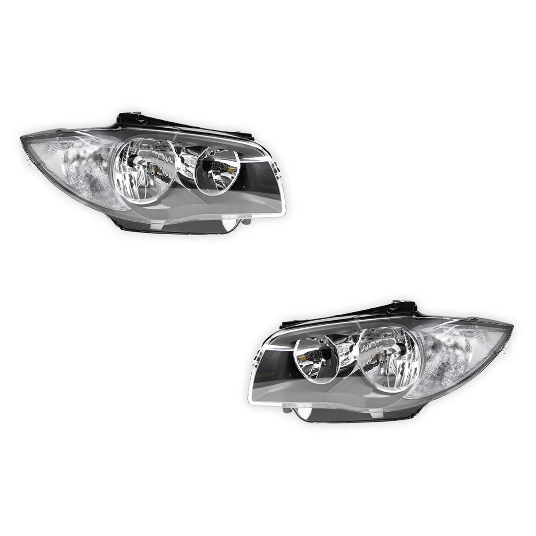 BMW 1 Series E82 / E87 / E88 (2007 - 2009) Halogen OEM Style Headlights LH + RH - Image 2