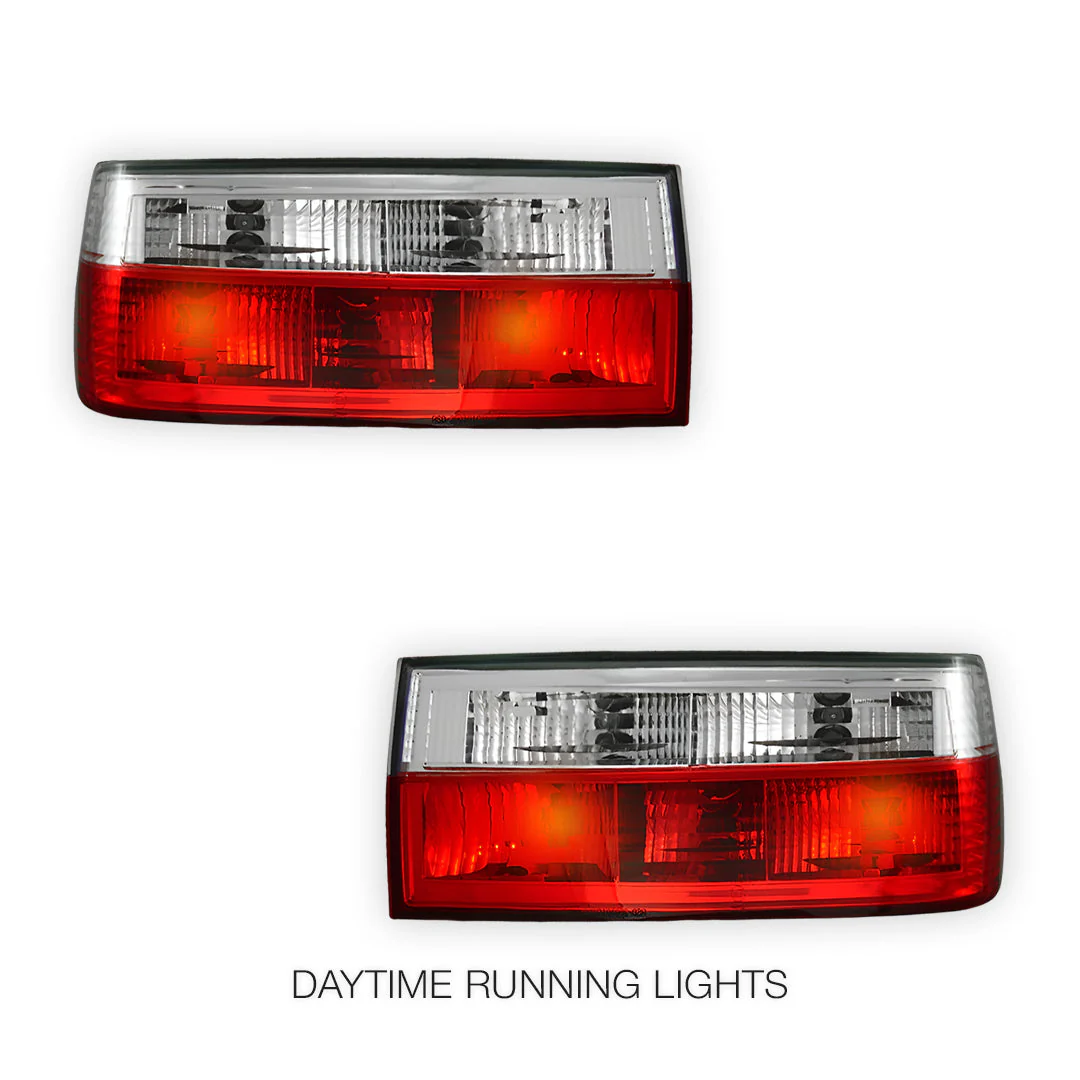 BMW 3 Series E30 (1988 - 1991) Halogen Tail Lights LH + RH - Image 2