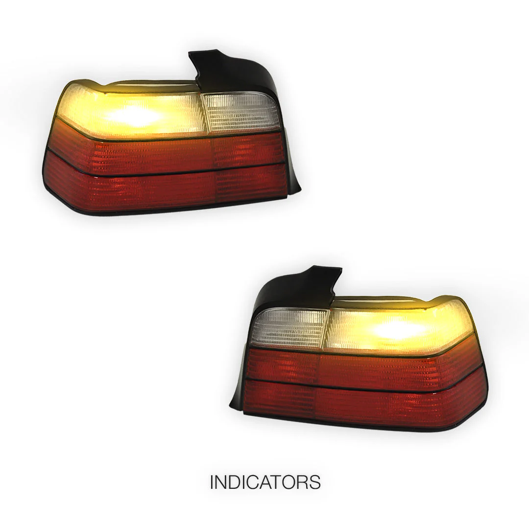 BMW 3 Series E36 (1991 - 1998) M3 Style Halogen Tail Lights LH + RH - Image 2