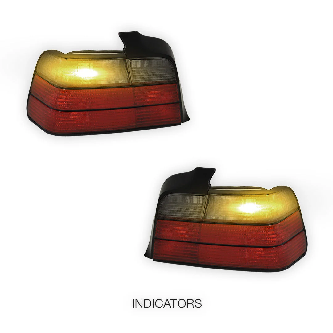 BMW 3 Series E36 (1991 - 1998) M3 Style Halogen Tail Lights LH + RH - Image 7