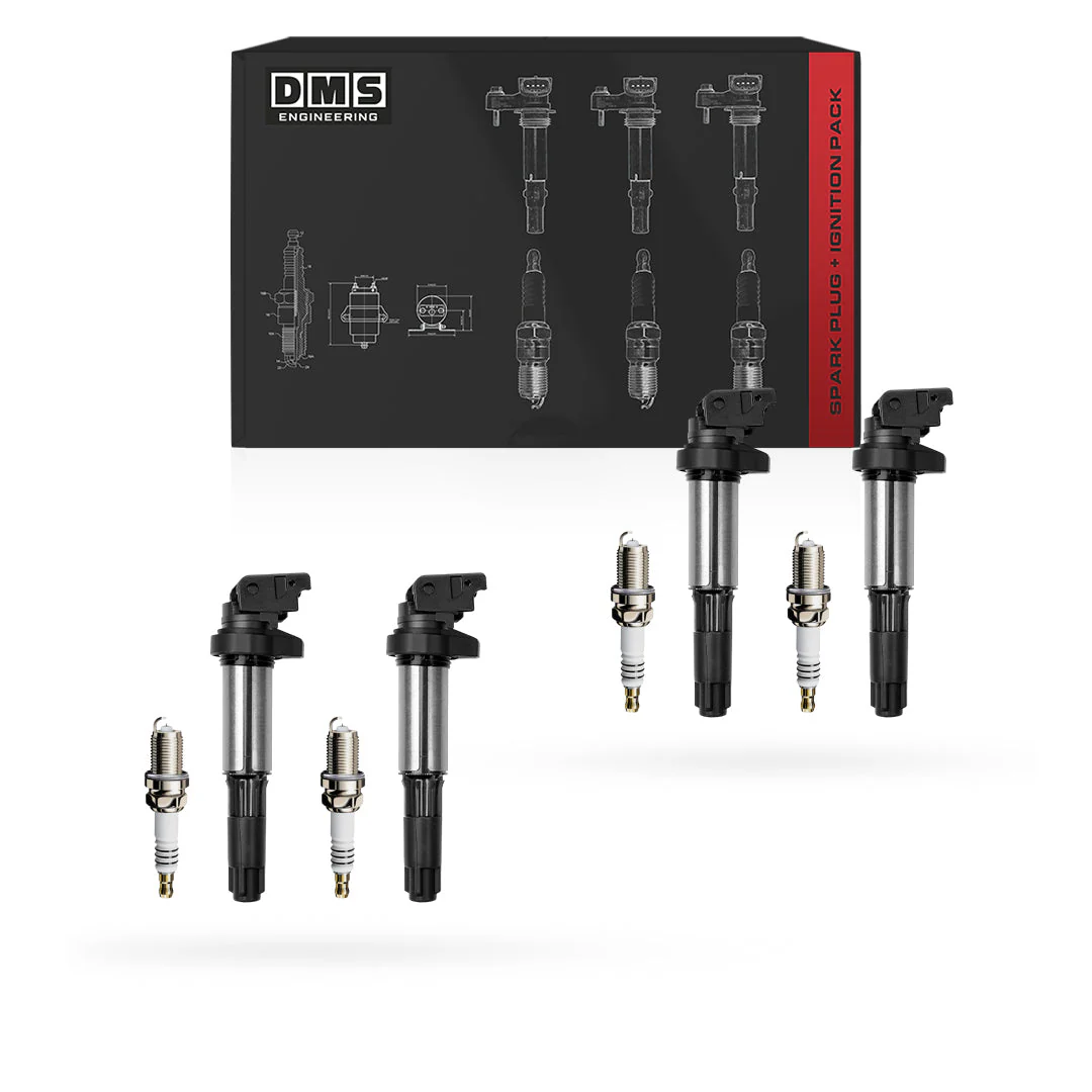 BMW 3 Series E46 / E90 (2000 - 2006) 1.6L / 1.8L / 2.0L / 2.2L / 2.5L / 3.0L / 3.2L Ignition Coils and Spark Plugs Complete Set