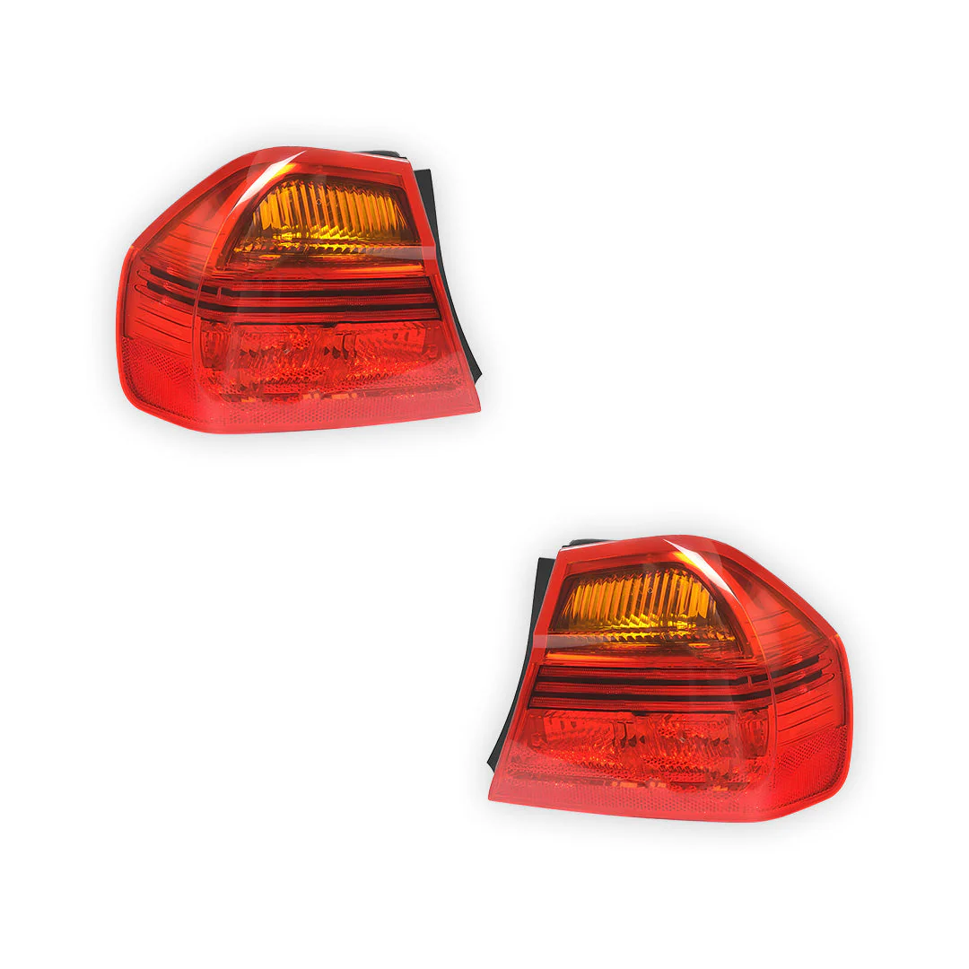BMW 3 Series E90 (2005 - 2008) Halogen OEM Style Tail Lights LH + RH - Image 2