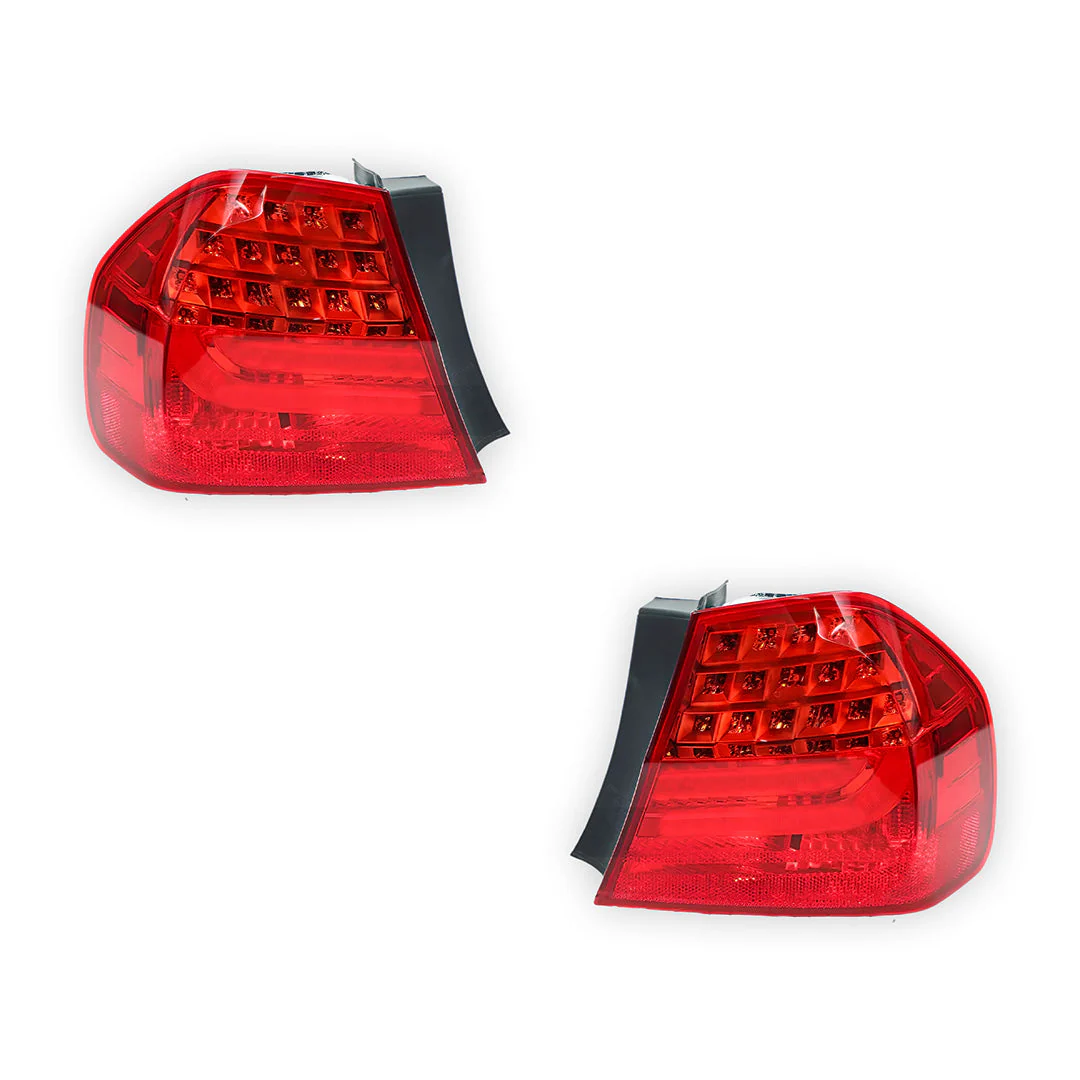 BMW 3 Series E90 Sedan (2008 - 2012) LED OEM Style Tail Lights LH + RH - Image 2