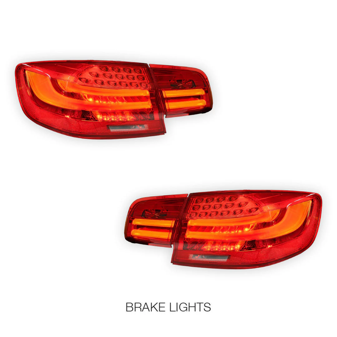 BMW 3 Series E92 (2006 - 2013) LCI Update Style 3D Full LED Stripe Bar Tail Lights LH + RH - Image 10