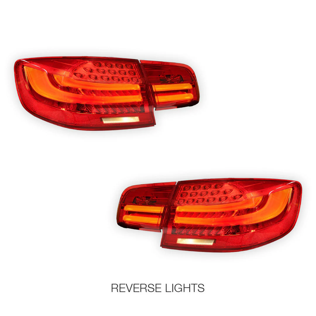 BMW 3 Series E92 (2006 - 2013) LCI Update Style 3D Full LED Stripe Bar Tail Lights LH + RH - Image 11