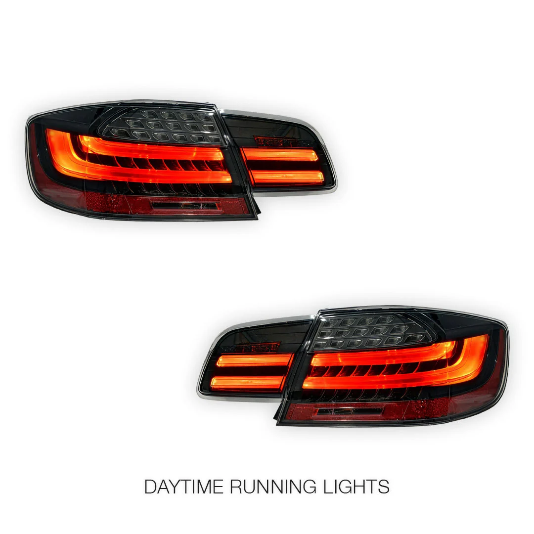 BMW 3 Series E92 (2006 - 2013) LCI Update Style 3D Full LED Stripe Bar Tail Lights LH + RH - Image 2