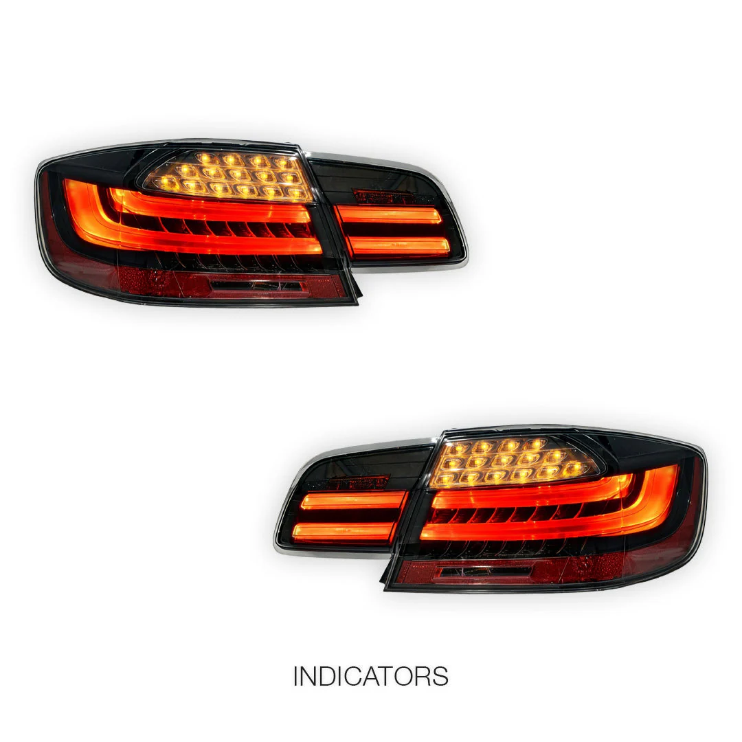 BMW 3 Series E92 (2006 - 2013) LCI Update Style 3D Full LED Stripe Bar Tail Lights LH + RH - Image 3