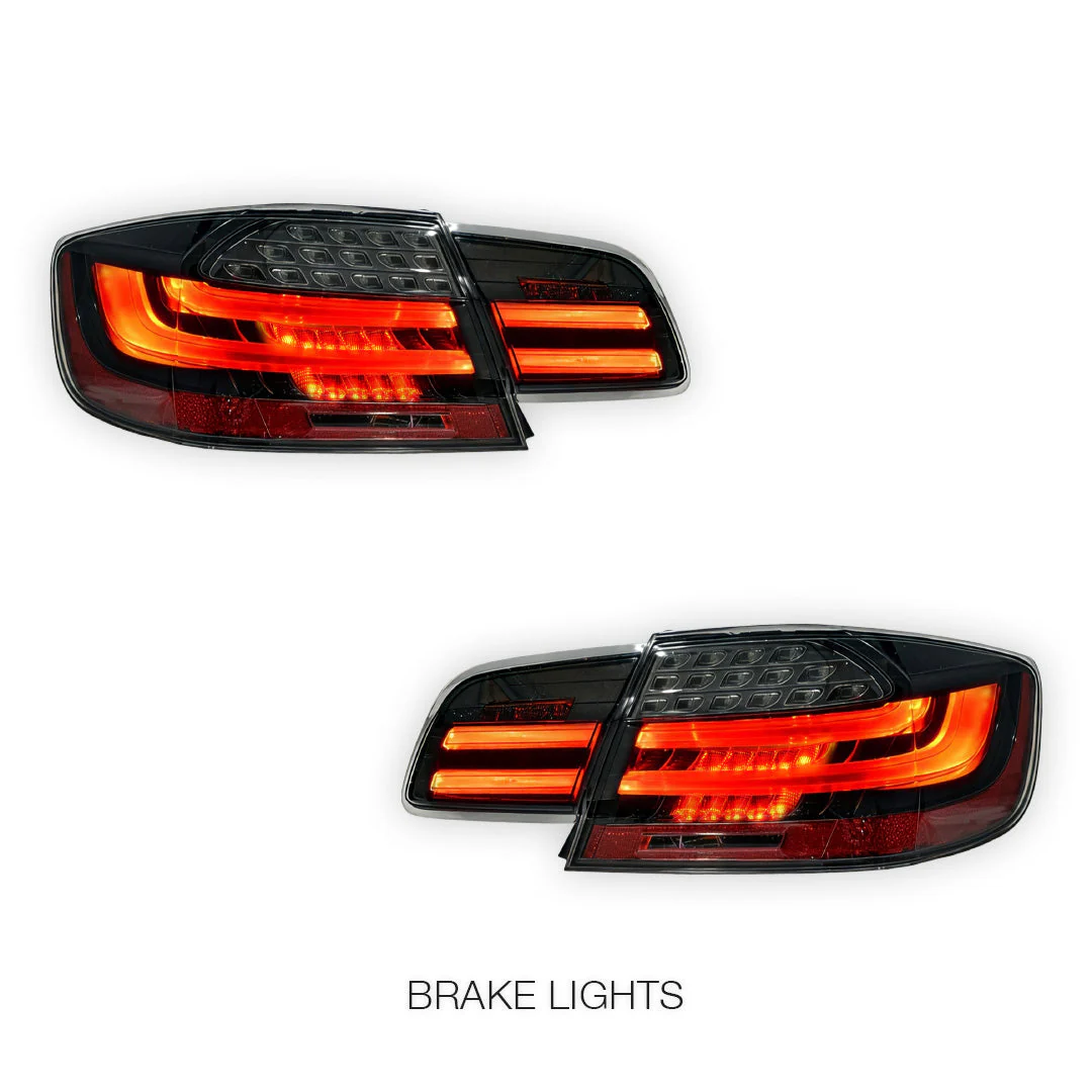 BMW 3 Series E92 (2006 - 2013) LCI Update Style 3D Full LED Stripe Bar Tail Lights LH + RH - Image 4