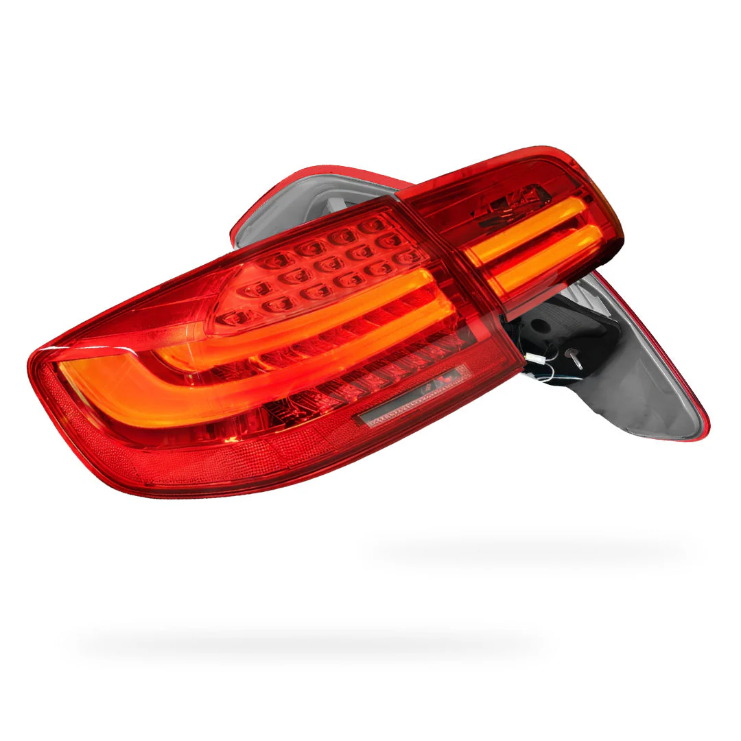 BMW 3 Series E92 (2006 - 2013) LCI Update Style 3D Full LED Stripe Bar Tail Lights LH + RH - Image 7