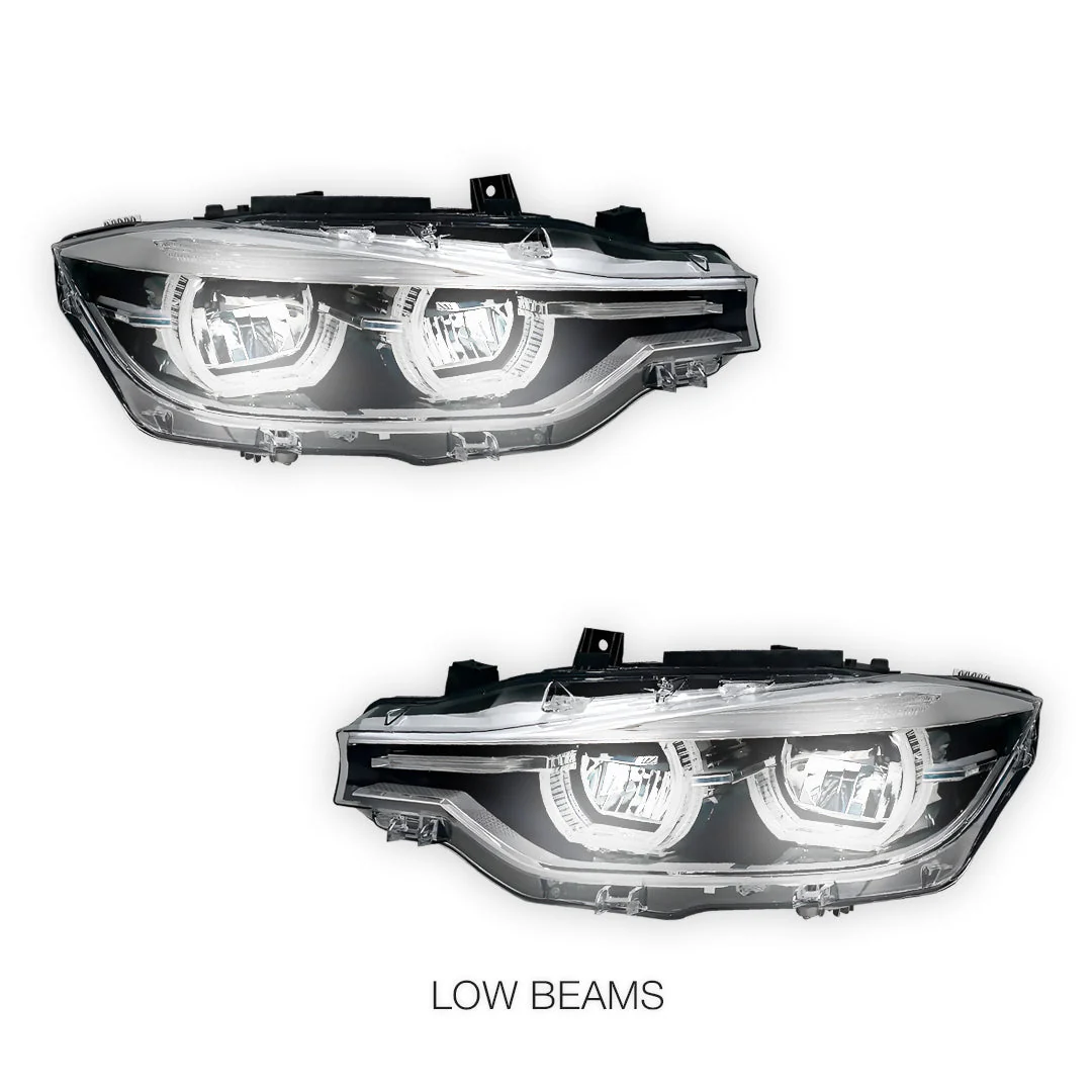 BMW 3 Series F30 / F31 (2012 - 2015) HID Model LED DRL Projector Headlights LH + RH - Image 11