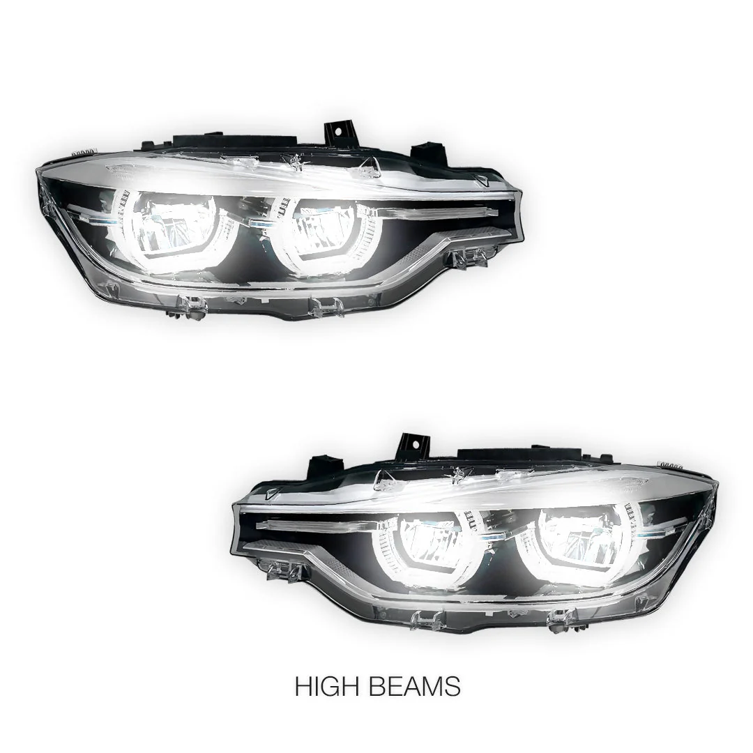 BMW 3 Series F30 / F31 (2012 - 2015) HID Model LED DRL Projector Headlights LH + RH - Image 12