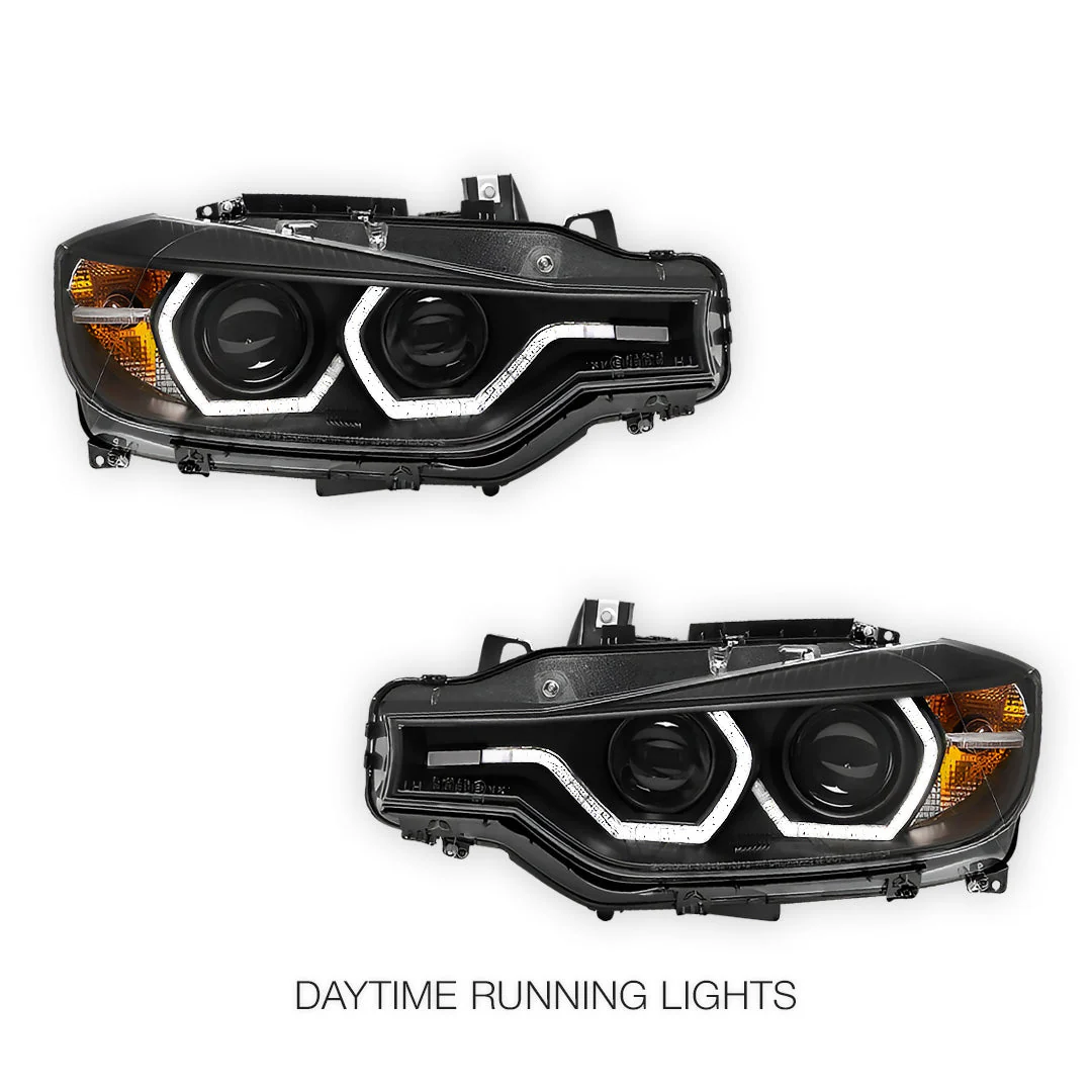 BMW 3 Series F30 / F31 (2012 - 2015) HID Model LED DRL Projector Headlights LH + RH - Image 3