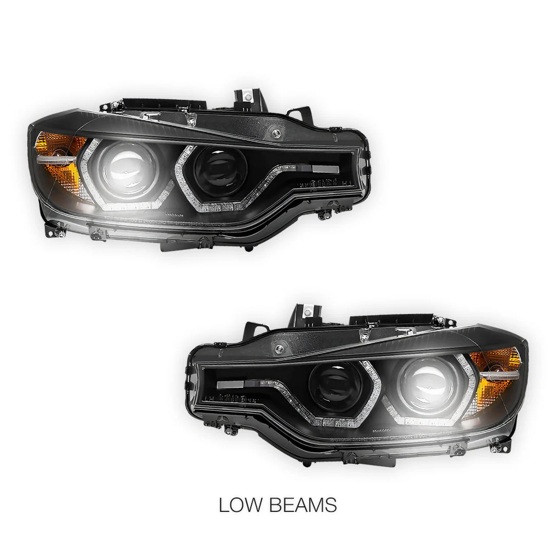 BMW 3 Series F30 / F31 (2012 - 2015) HID Model LED DRL Projector Headlights LH + RH - Image 5
