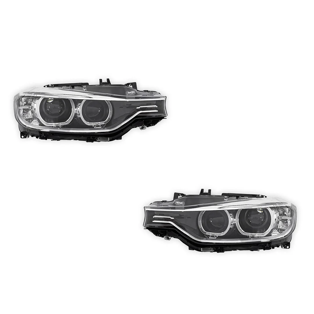 BMW 3 Series F30 / F31 Sedan / Wagon (2012 - 2015) Xenon with LED DRL Headlights LH + RH - Image 2