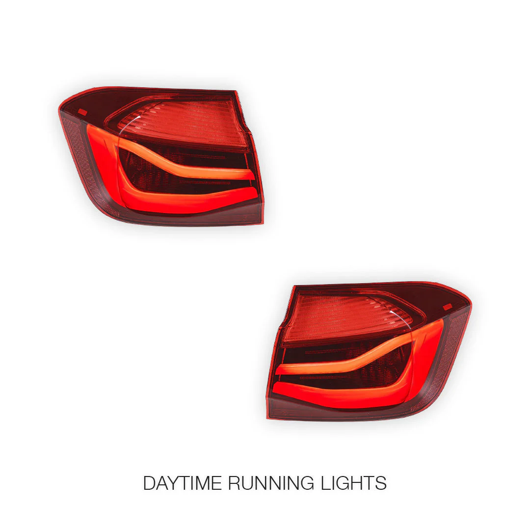 BMW 3 Series F30 / F80 (2016 - 2018) Black Line LED Outer Tail Lights LH + RH - Image 2