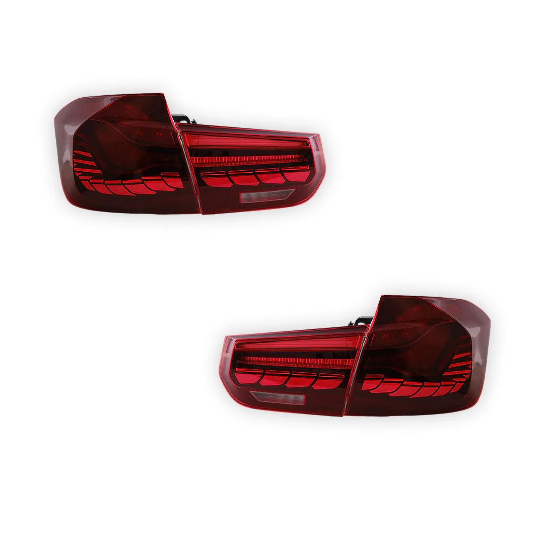 BMW 3-Series F30 / F80 / M3 (2012 - 2019) GTS Style Sequential Red LED Tail Lights LH + RH - Image 6