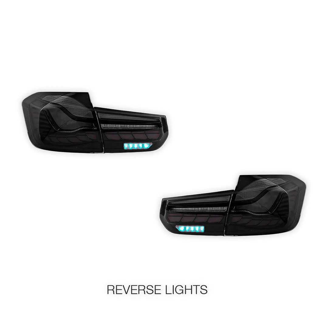 BMW 3-Series F30 / F80 / M3 (2012 - 2019) GTS Style Sequential Smoked LED Tail Lights LH + RH - Image 5