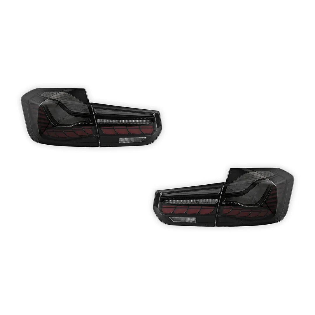BMW 3-Series F30 / F80 / M3 (2012 - 2019) GTS Style Sequential Smoked LED Tail Lights LH + RH - Image 6