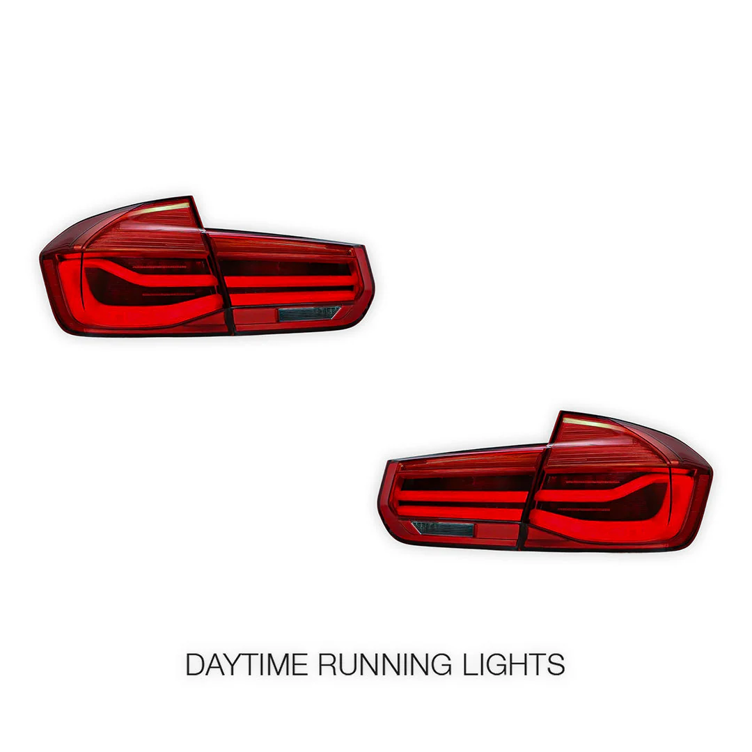 BMW 3-Series F30 / F80 / M3 (2012 - 2019) Sequential Red LED Tail Lights LH + RH - Image 2