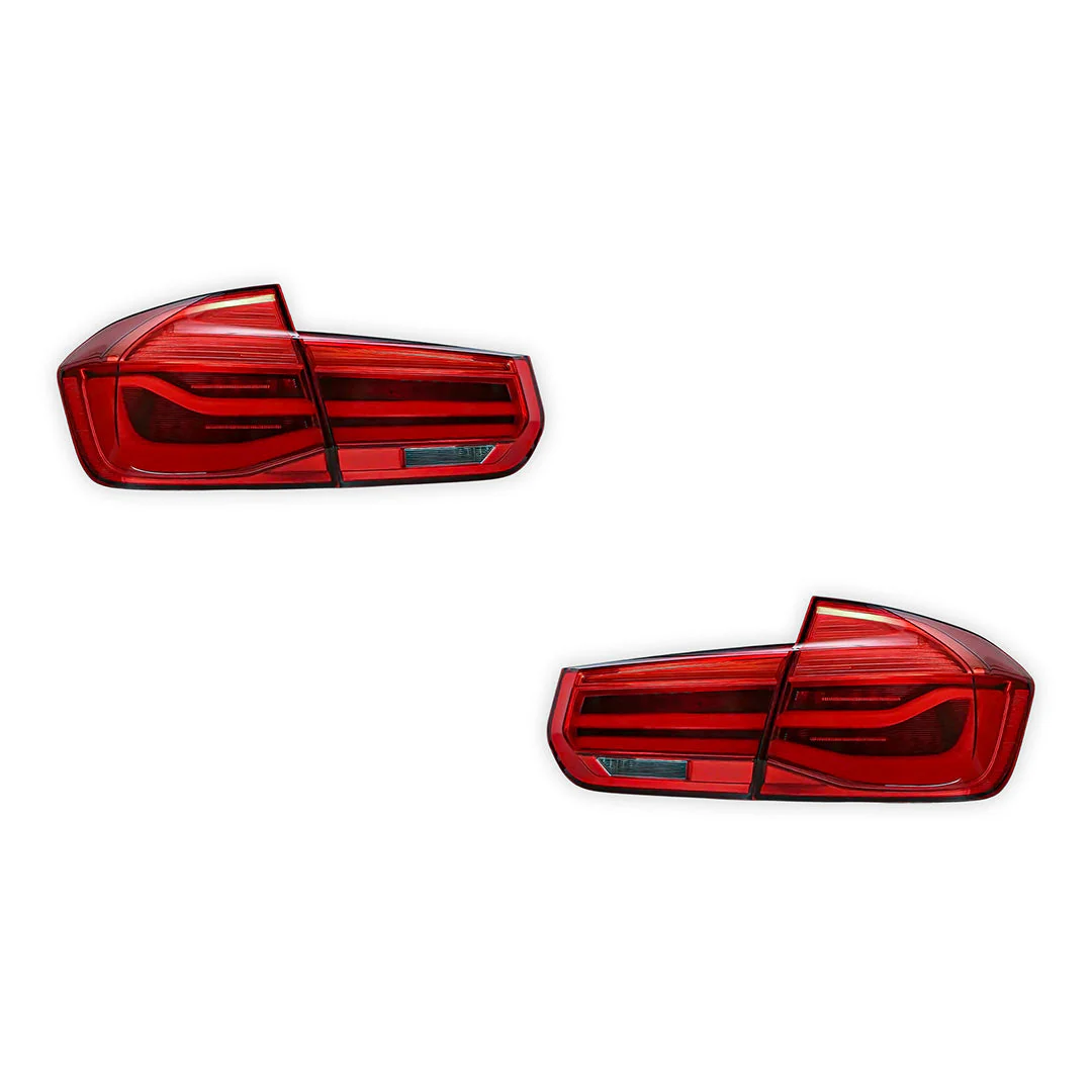 BMW 3-Series F30 / F80 / M3 (2012 - 2019) Sequential Red LED Tail Lights LH + RH - Image 6