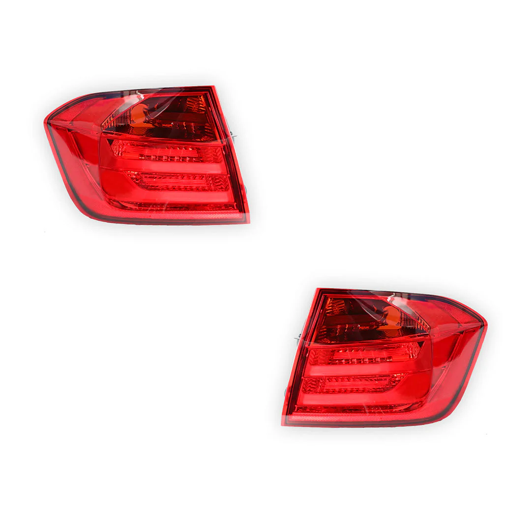 BMW 3 Series F30 Sedan (2012 - 2015) OEM Style Tail Lights with LED LH + RH - Image 2