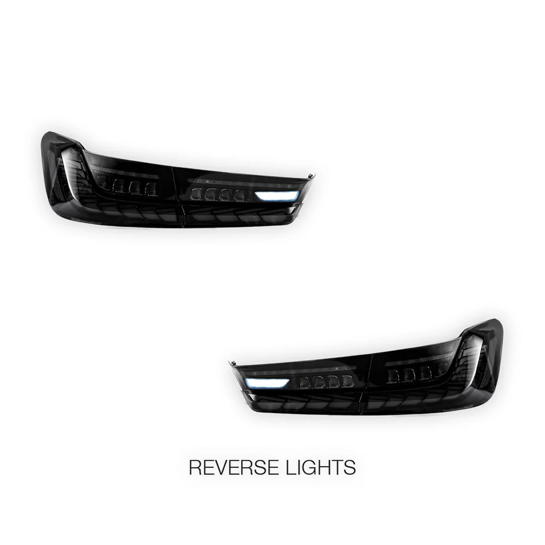 BMW 3-Series G20 (2019 - 2022) GTS Style Sequential Smoked Full LED Tail Lights LH + RH - Image 5