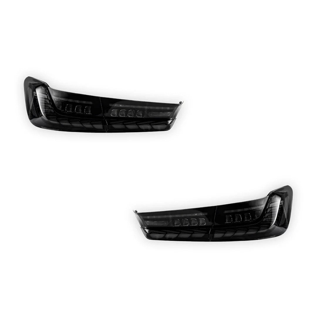 BMW 3-Series G20 (2019 - 2022) GTS Style Sequential Smoked Full LED Tail Lights LH + RH - Image 6