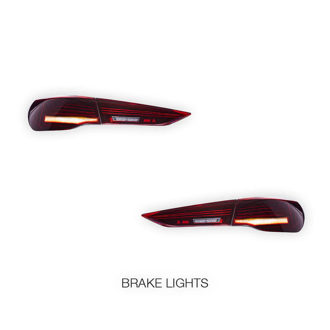 BMW 4-Series G22 / G23 / G26 (2020 - 2025) Sequential Red Full LED Tail Lights LH + RH - Image 2