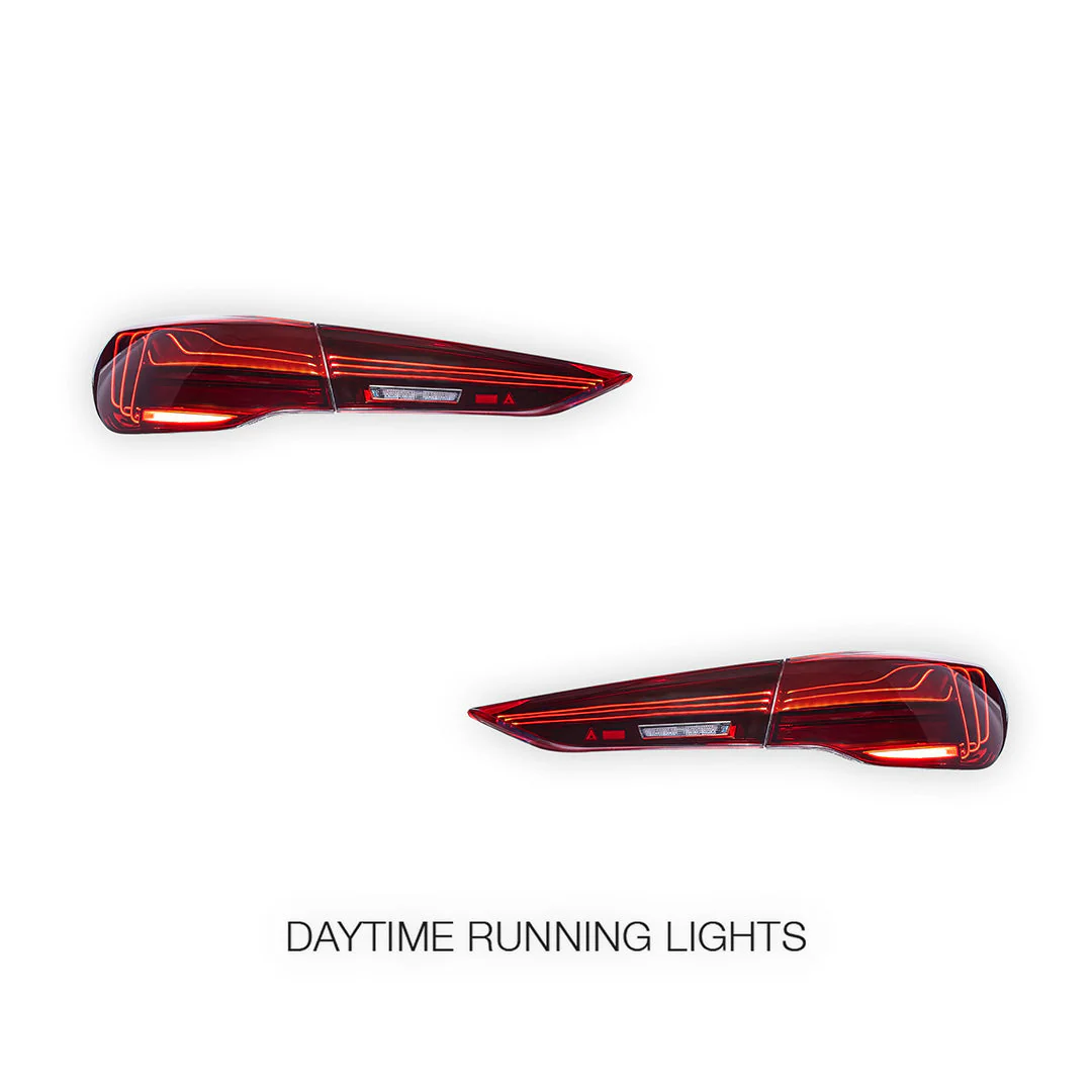 BMW 4-Series G22 / G23 / G26 (2020 - 2025) Sequential Red Full LED Tail Lights LH + RH - Image 3
