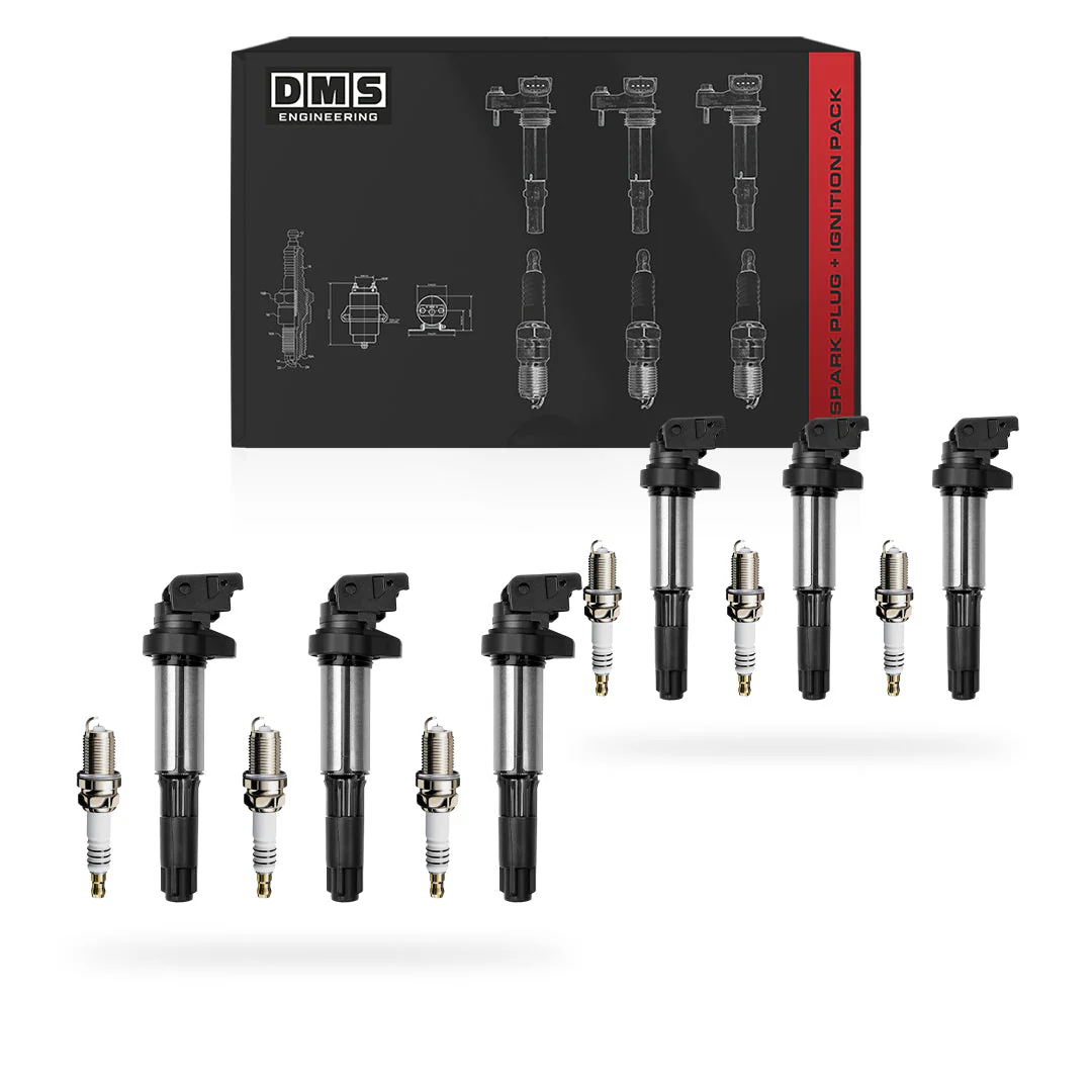 BMW 5 Series E39 / E60 (2002 - 2005) 2.5L / 3.0L / 4.4L Ignition Coils and Spark Plugs Complete Set - Image 4