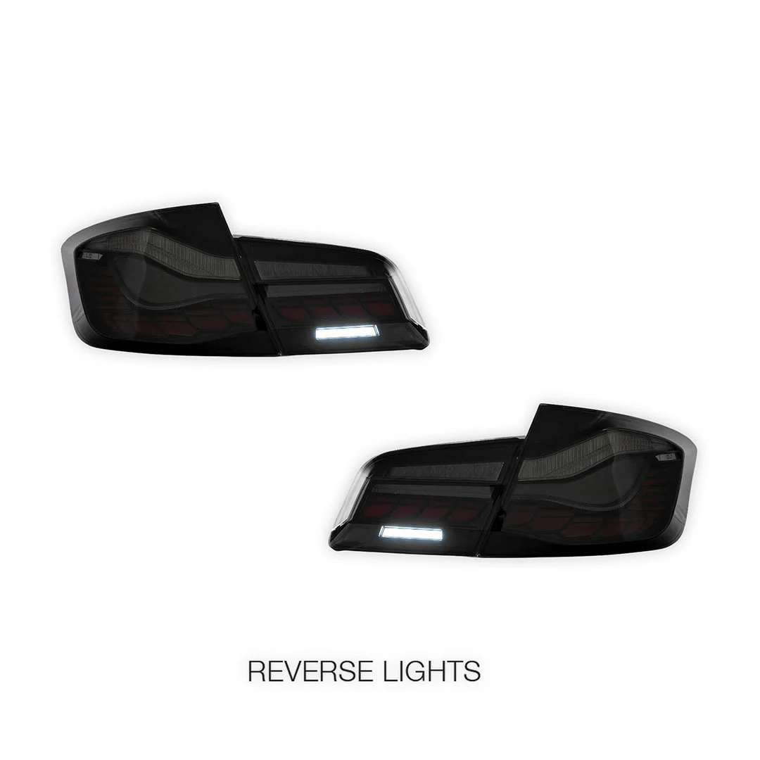 BMW 5-Series F10 / F18 (2011 - 2017) Sequential Smoked Full LED Tail Lights LH + RH - Image 5