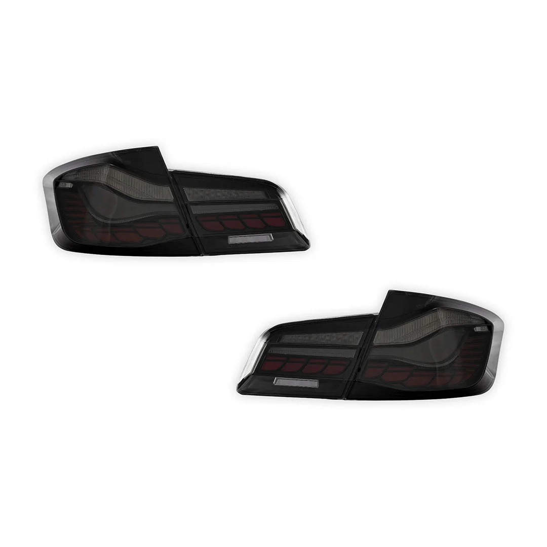 BMW 5-Series F10 / F18 (2011 - 2017) Sequential Smoked Full LED Tail Lights LH + RH - Image 6