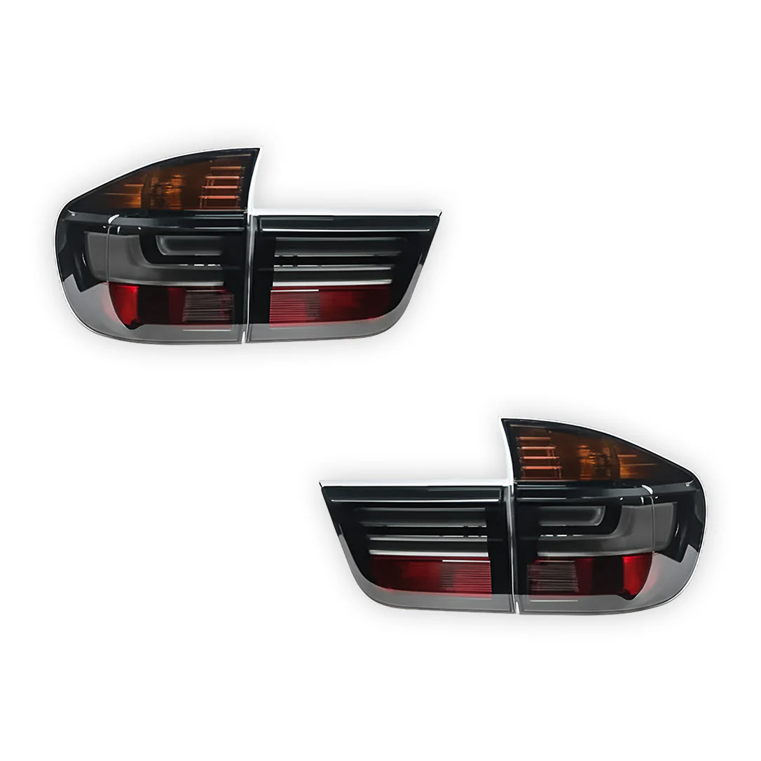 BMW X5 E70 (2007 - 2010) Smoked Facelift X5M Style LED Tail Lights LH + RH - Image 6