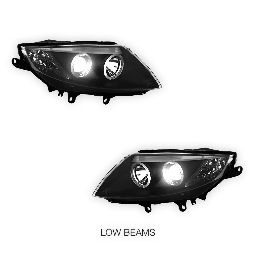 BMW Z4 E85 / E86 (2003 - 2008) HID Model Black CCFL Angel-Eyes Projector Headlights LH + RH - Image 4