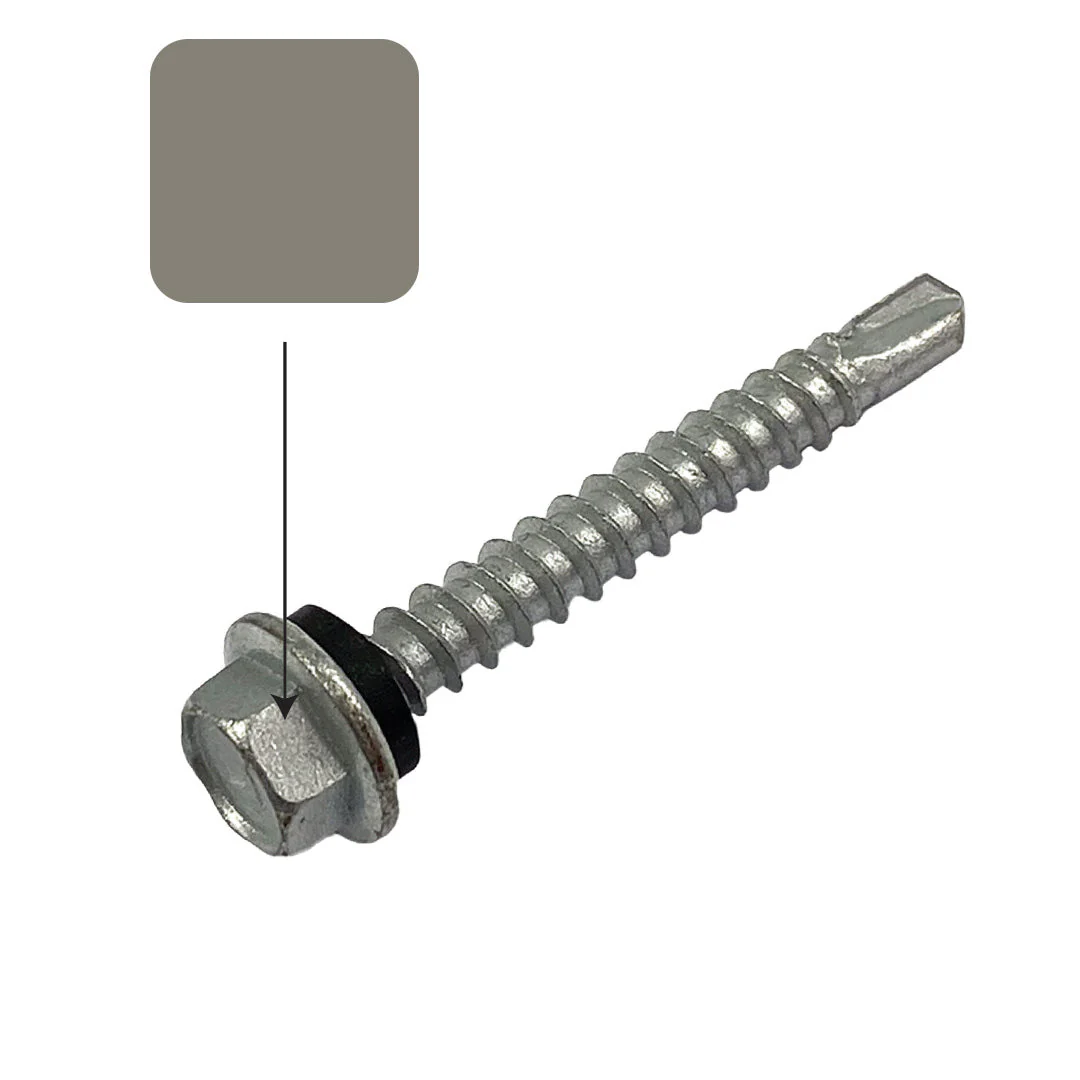 Bushland Colorbond 10g-16 x 16mm Hex Head Self Drilling Screw Tek with NEO Seal Galvanised - Image 2