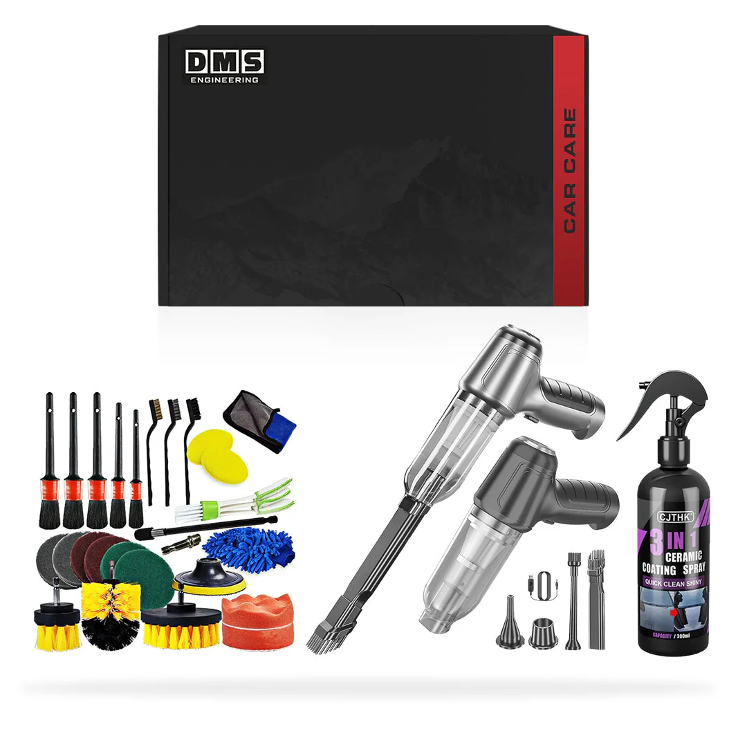 Complete Car Care Bundle - 26-pieces Detailing Kit + Ceramic Spray + High-Power Vacuum Cleaner - Image 4