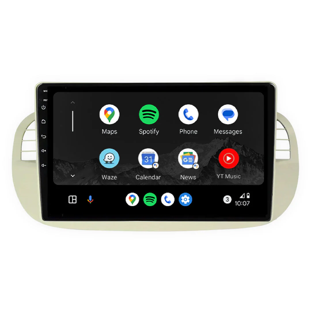 Fiat 500 Series 1 (2008 - 2014) 9" 13.3" Wireless Android 15 Head Unit for Apple CarPlay / Android Auto - Image 5