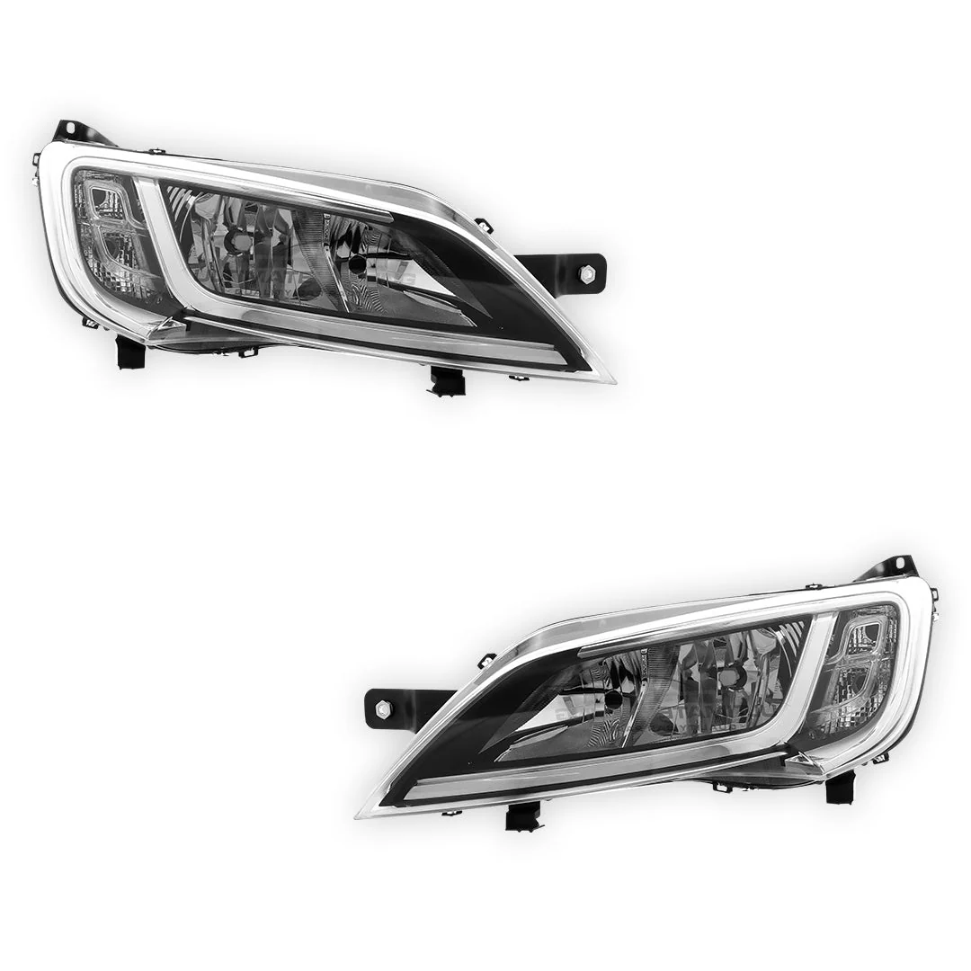 Fiat Ducato Series 4 (2014 - 2016) Halogen OEM Style Headlights LH + RH - Image 2