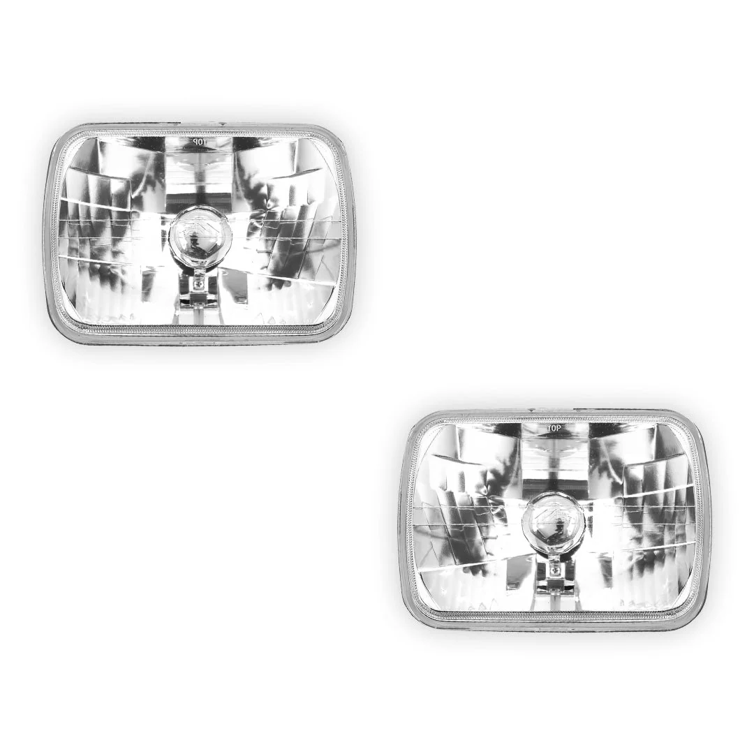 Ford Courier (1981 - 1985) Crystal Glass Halogen OEM Style Headlights LH + RH - Image 2