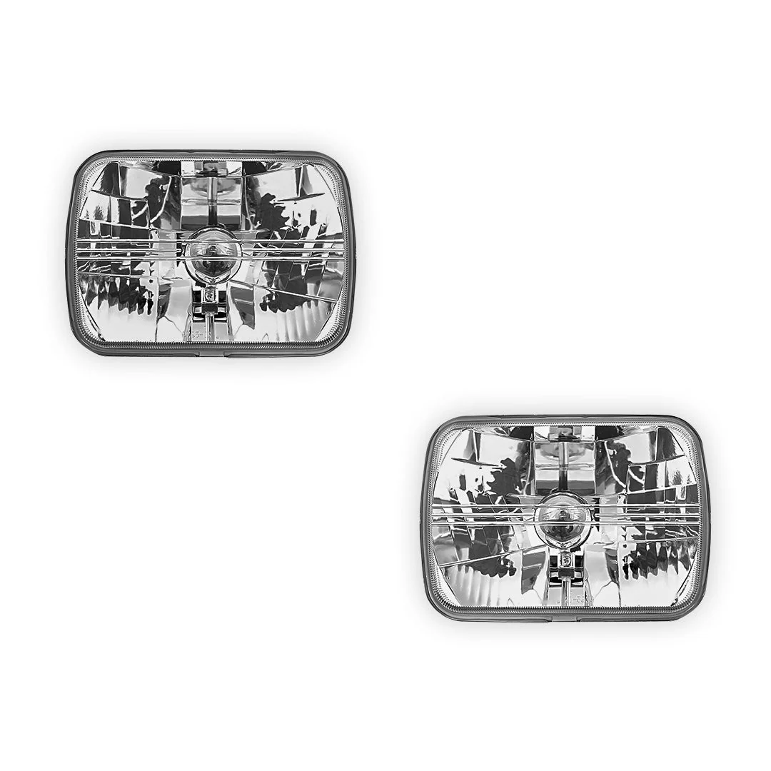 Ford Courier (1981 - 1985) Headlights with H4 Globe Glass Lens LH + RH - Image 2